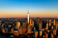 Supermoon Rising over Lower Manhatten