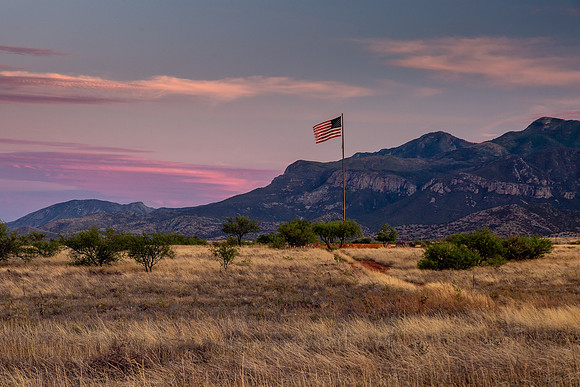 Sunset at Southern Arizona Veterans Memorial
