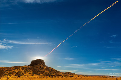 Cabezon Peak during the Eclipse