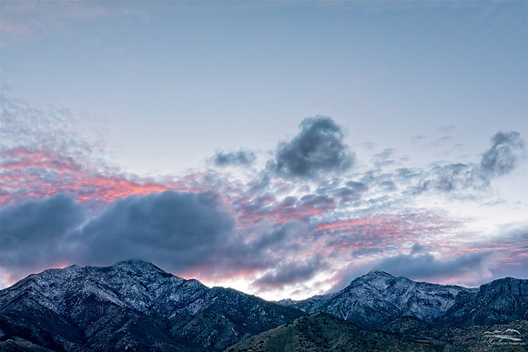 Snow Covered Sunset