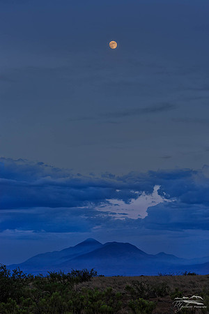 Moonrise and the Mountain