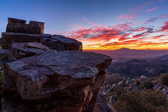 Sunrise at Carr Canyon Cliffs