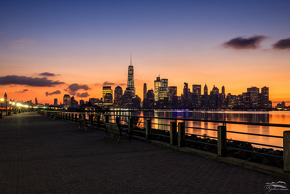 Pre-dawn at Liberty State Park